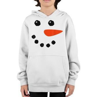 Eyelashes Christmas Outfit Snowman Face Costume Men Boys Kid Youth Hoodie - Thegiftio UK