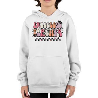 Faboolous Teacher School Spooky Ghost Teaching Halloween Youth Hoodie - Thegiftio UK