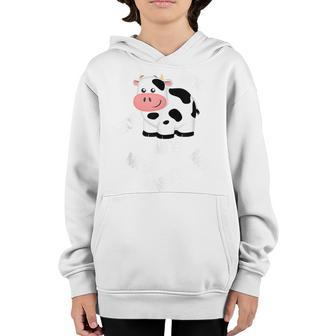 Farm Animals Cow Goes Moo Toddlers Little Boy & Girl Youth Hoodie - Seseable