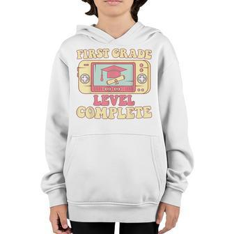 First Grade Level Complete Graduation Student Video Games Youth Hoodie - Thegiftio UK