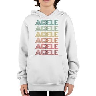 First Name Adele Italian Girl Retro Name Tag Groovy Party Youth Hoodie - Thegiftio UK