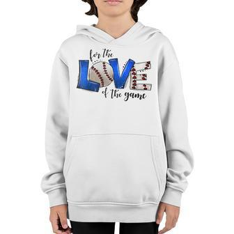 For The Love Of The Game - Soccer Ball Women Men Funny Gift Youth Hoodie - Seseable
