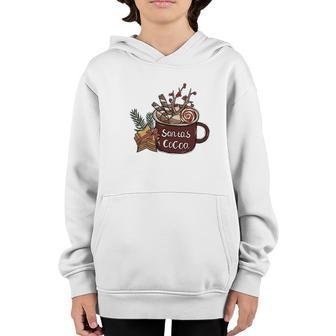 Funny Christmas Santa Cocoa Youth Hoodie - Thegiftio UK