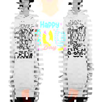 Funny Happy 100 Days Of School Smile For Student & Teacher V2 Youth Hoodie - Thegiftio