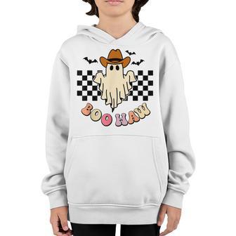Halloween Boo Haw Ghost Western Cowboy Cowgirl Funny Spooky V4 Youth Hoodie - Thegiftio UK