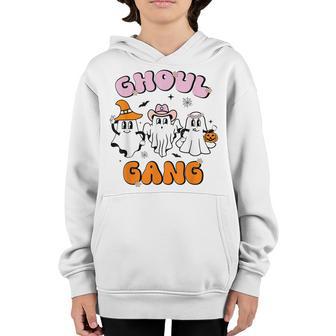 Halloween Ghoul Gang Groovy Hey Boo Boo Crew Funny Women Kid Youth Hoodie - Thegiftio UK