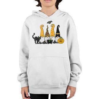 Halloween Gnomes Cute Autumn Pumpkin Fall Holiday Women Girl V21 Youth Hoodie - Thegiftio UK