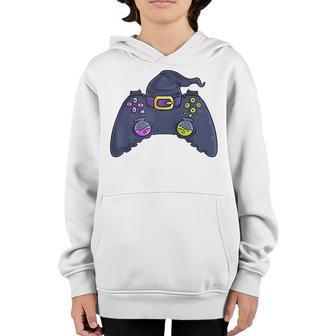 Halloween Skeleton Zombie Gaming Controllers Mummy Boys Kids V12 Youth Hoodie - Thegiftio UK