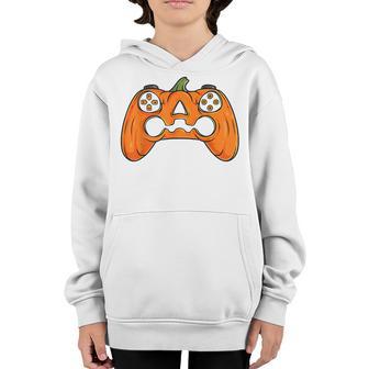 Halloween Skeleton Zombie Gaming Controllers Mummy Boys Kids V13 Youth Hoodie - Thegiftio UK