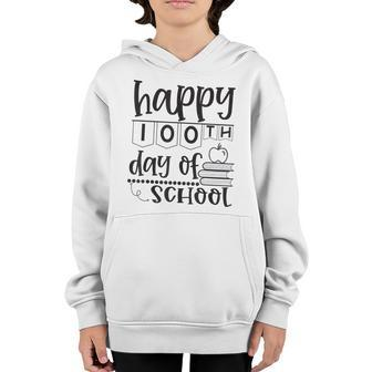 Happy 100 Day Of School Teacher Students Cute Presents Youth Hoodie - Seseable
