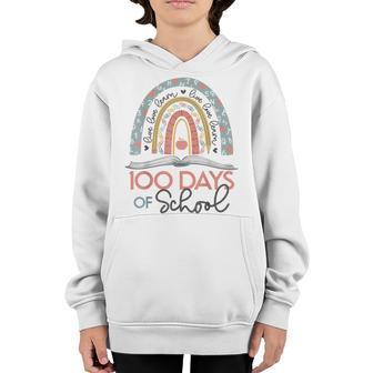 Happy 100Th Day Of School 100 Days Of Preschool Teacher V2 Youth Hoodie - Thegiftio UK
