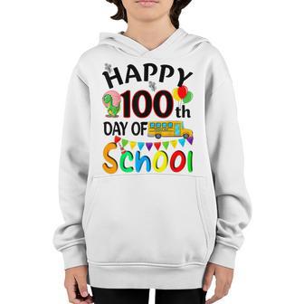 Happy 100Th Day Of School Kindergarten Teachers Funny V3 Youth Hoodie - Thegiftio UK