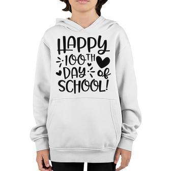 Happy 100Th Day Of School Teacher Student 100 Days Brighter Youth Hoodie - Seseable