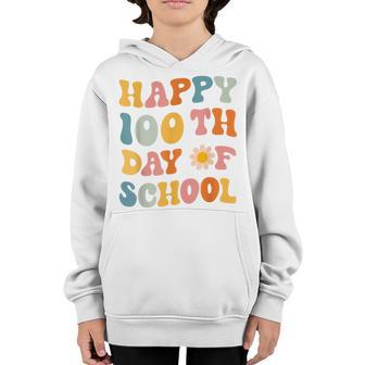 Happy 100Th Day Of School Teachers Students Kids Women Girls V3 Youth Hoodie - Thegiftio UK
