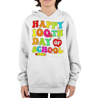Happy 100Th Day Of School Teachers Students Kids Women Girls V4 Youth Hoodie - Thegiftio UK