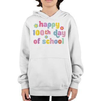 Happy 100Th Day Of School Teachers Students Kids Women Girls V6 Youth Hoodie - Thegiftio UK