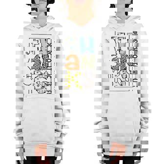 Happy Hallothanksmas Preschool Teacher Life Thanksgiving Youth Hoodie - Thegiftio