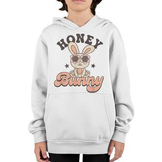 Honey Bunny Toddler Retro Easter Kids Youth Hoodie - Thegiftio UK