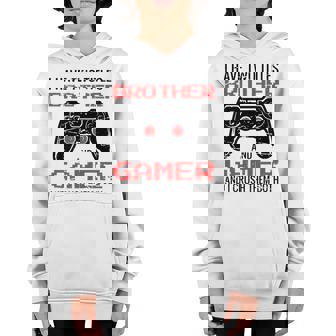 I Have Two Titles Brother And Gamer Video Games Lovers V3 Youth Hoodie - Seseable