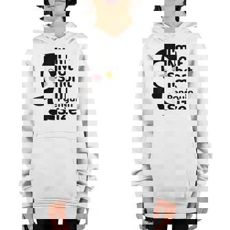 Im Not Short Im Penguin Size Short Girls Kawaii Youth Hoodie - Thegiftio