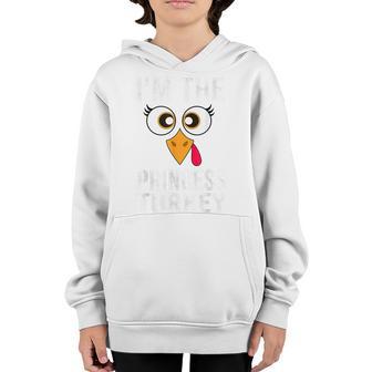 Im The Princess Turkey Thanksgiving Family Girls Women Cute Youth Hoodie - Thegiftio UK