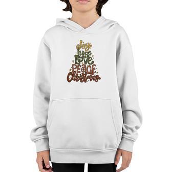 Joy Love Hope Peace Christmas Youth Hoodie - Thegiftio UK