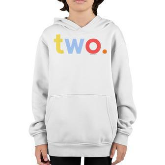 Kids 2Nd Birthday Boy 2 Two Year Old | Age 2 Party Idea Youth Hoodie | Mazezy