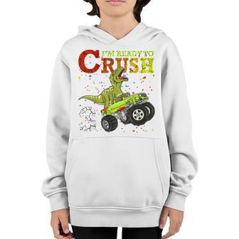 Kids 3 Years Old 3Rd Birthday Dinosaur T-Rex Boy Girl Gifts Youth Hoodie - Thegiftio UK