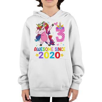 Kids 3 Years Old Gifts Unicorn Dabbing 3Rd Birthday Girl Ns Youth Hoodie - Thegiftio UK