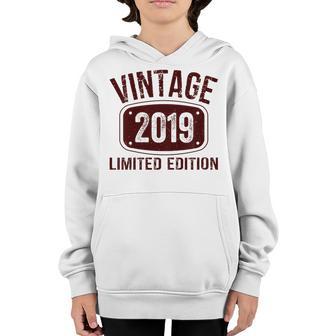 Kids 4 Year Old Gifts Vintage 2019 Limited Edition 4Th Birthday Youth Hoodie - Thegiftio UK