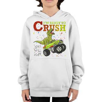 Kids 5 Years Old 5Th Birthday Dinosaur T-Rex Boy Girl Gifts Youth Hoodie - Thegiftio UK