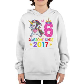 Kids 6 Year Old Gifts Girls Ns Dabbing Unicorn 6Th Birthday V3 Youth Hoodie - Thegiftio UK