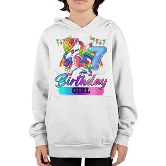 Kids 7 Year Old Gift Awesome Since 2016 7Th Birthday Unicorn Girl Youth Hoodie - Thegiftio UK