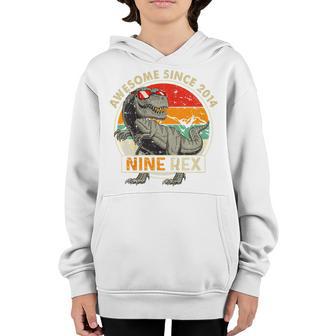 Kids 9 Year Old Funny Dinosaur Awesome 2014 9Th Birthday Gift Boy Youth Hoodie - Thegiftio UK