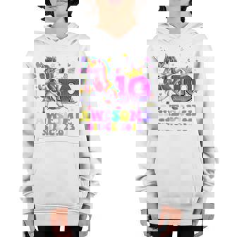 Kids Awesome Since 2013 Dabbing Unicorn 10Th Birthday 10 Year Old Youth Hoodie - Thegiftio UK