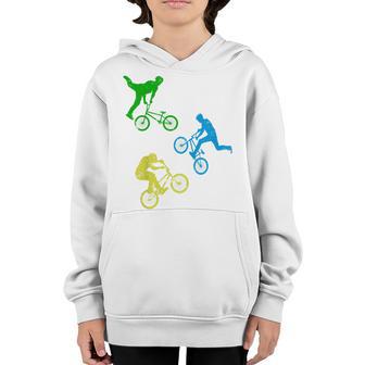Kids Bmx Bike Bicycle Wheel Downhill Stunts Boys Dirt Biking Gift Youth Hoodie - Thegiftio UK