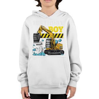 Kids Construction Truck 5Th Birthday T Boy 5 Year Old Gifts Youth Hoodie - Thegiftio UK