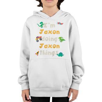 Kids Cool Jaxon Personalized First Name Boys Youth Hoodie - Thegiftio UK