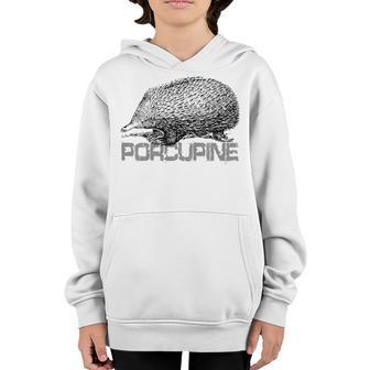 Kids Cool Porcupine Art Kids Boys Girls Youth Child Youth Hoodie - Thegiftio UK