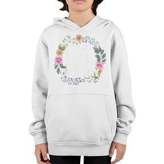 Kids Cute 10Th Birthday Its My 10Th Birthday 10 Flowers Youth Hoodie - Thegiftio UK