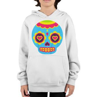 Kids Dia De Los Muertos Baby Sugar Skull Cute Toddler Boys Youth Hoodie - Thegiftio UK