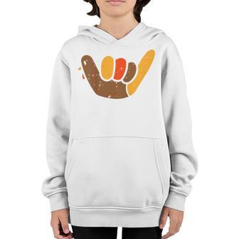 Kids Hang Loose Thanksgiving Day Cool Shaka Sign Fall Autumn Youth Hoodie - Thegiftio UK