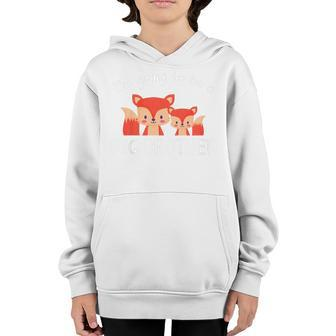 Kids Im Going To Be A Big Brother New Baby Promoted Fox Animals Youth Hoodie - Thegiftio UK
