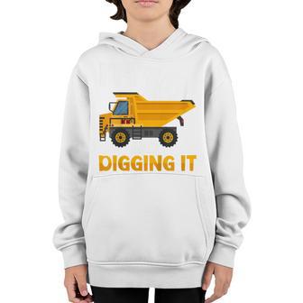 Kids Kids Ten 10Yr 10Th Birthday Construction Boy 10 Years Old Youth Hoodie - Thegiftio UK