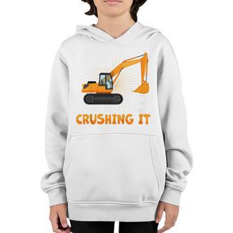 Kids Kids Thirn 13Th Birthday Construction Boy 13 Years Old Youth Hoodie - Thegiftio UK