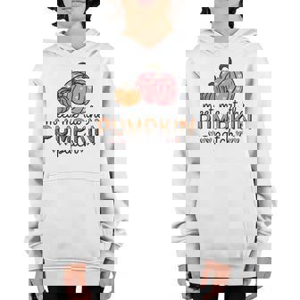 Kids Meet Me At The Pumpkin Patch Toddler Girls Fall Youth Hoodie - Thegiftio UK