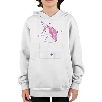 Kids Mimi And Papa Love Me Granddaughter Unicorn Youth Hoodie - Thegiftio UK