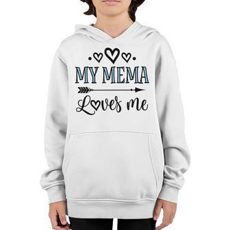 Kids My Mema Loves Me Granddaughter Youth Hoodie - Thegiftio UK