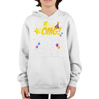 Kids Omg Its My 11Th Birthday 11 Years Old 11Th Birthday Party Youth Hoodie - Thegiftio UK