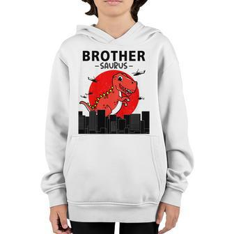 Kids Promoted To Big Brother Brothersaurus Big Brother Finally Youth Hoodie - Thegiftio UK
